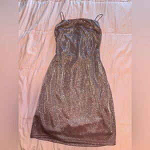 Sparkly purple Windsor dress 2 inch above knee